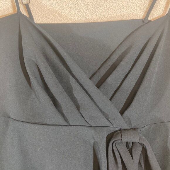 Vintage Victoria’s Secret Gold Label 90's Babydoll Top Sz M Black Sheer V-neck - Picture 5 of 9